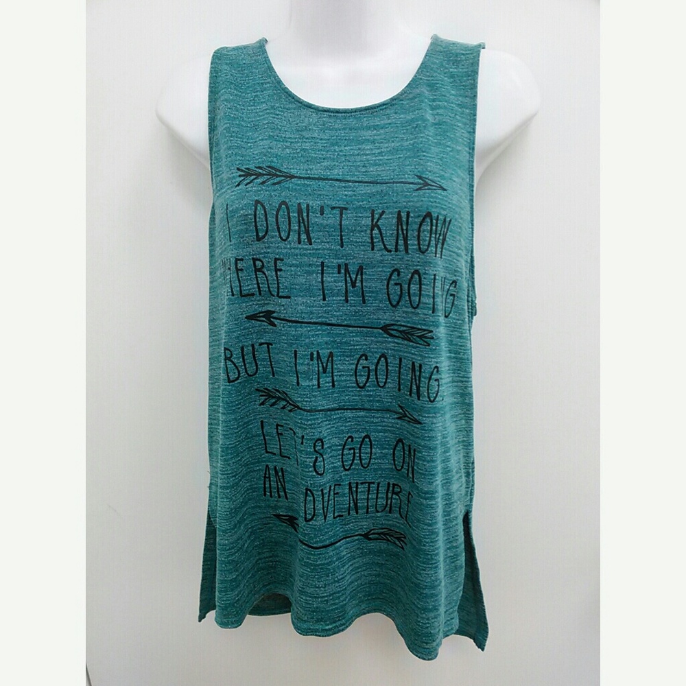 Freeze Tank Top Don't Know Where I Am Going Jun XL